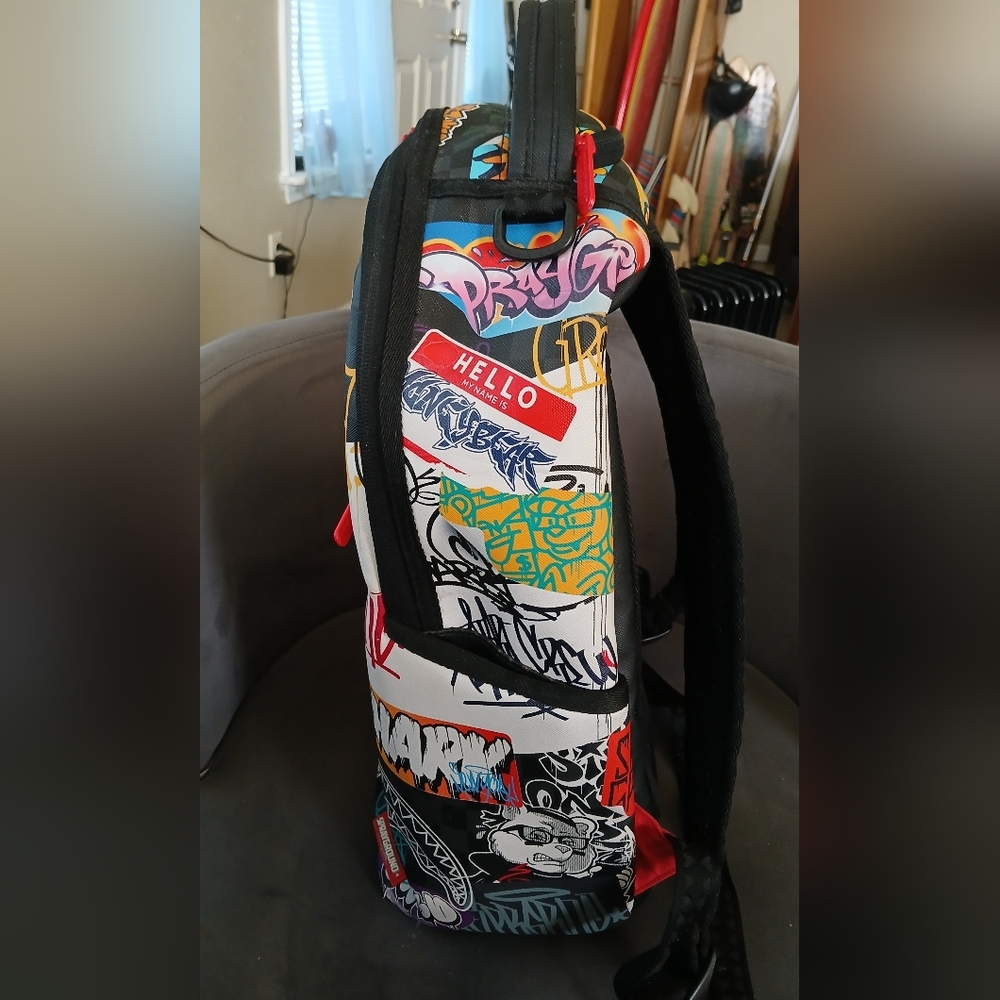 SPRAYGROUND HELLO WORLD TAGGED UP BACKPACK LE - Picture 5 of 7